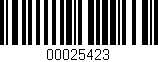Código de barras (EAN, GTIN, SKU, ISBN): '00025423'