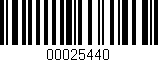 Código de barras (EAN, GTIN, SKU, ISBN): '00025440'