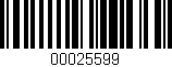 Código de barras (EAN, GTIN, SKU, ISBN): '00025599'