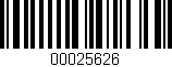 Código de barras (EAN, GTIN, SKU, ISBN): '00025626'