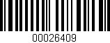 Código de barras (EAN, GTIN, SKU, ISBN): '00026409'