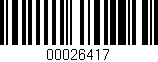 Código de barras (EAN, GTIN, SKU, ISBN): '00026417'