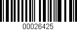 Código de barras (EAN, GTIN, SKU, ISBN): '00026425'