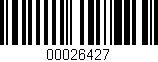 Código de barras (EAN, GTIN, SKU, ISBN): '00026427'