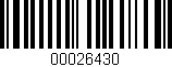 Código de barras (EAN, GTIN, SKU, ISBN): '00026430'