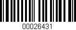 Código de barras (EAN, GTIN, SKU, ISBN): '00026431'
