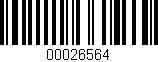 Código de barras (EAN, GTIN, SKU, ISBN): '00026564'