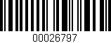 Código de barras (EAN, GTIN, SKU, ISBN): '00026797'