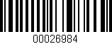 Código de barras (EAN, GTIN, SKU, ISBN): '00026984'