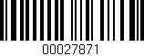 Código de barras (EAN, GTIN, SKU, ISBN): '00027871'