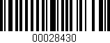 Código de barras (EAN, GTIN, SKU, ISBN): '00028430'