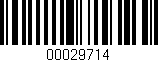 Código de barras (EAN, GTIN, SKU, ISBN): '00029714'