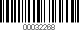 Código de barras (EAN, GTIN, SKU, ISBN): '00032268'