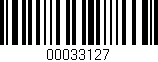 Código de barras (EAN, GTIN, SKU, ISBN): '00033127'