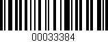 Código de barras (EAN, GTIN, SKU, ISBN): '00033384'