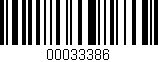 Código de barras (EAN, GTIN, SKU, ISBN): '00033386'