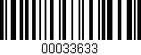 Código de barras (EAN, GTIN, SKU, ISBN): '00033633'