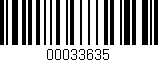 Código de barras (EAN, GTIN, SKU, ISBN): '00033635'