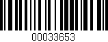 Código de barras (EAN, GTIN, SKU, ISBN): '00033653'