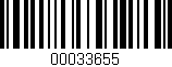 Código de barras (EAN, GTIN, SKU, ISBN): '00033655'
