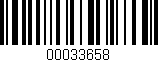 Código de barras (EAN, GTIN, SKU, ISBN): '00033658'
