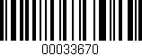 Código de barras (EAN, GTIN, SKU, ISBN): '00033670'