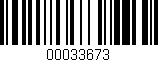 Código de barras (EAN, GTIN, SKU, ISBN): '00033673'