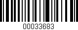 Código de barras (EAN, GTIN, SKU, ISBN): '00033683'