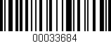 Código de barras (EAN, GTIN, SKU, ISBN): '00033684'