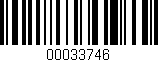 Código de barras (EAN, GTIN, SKU, ISBN): '00033746'