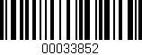 Código de barras (EAN, GTIN, SKU, ISBN): '00033852'