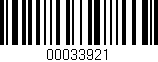 Código de barras (EAN, GTIN, SKU, ISBN): '00033921'