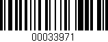 Código de barras (EAN, GTIN, SKU, ISBN): '00033971'
