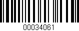 Código de barras (EAN, GTIN, SKU, ISBN): '00034061'