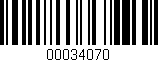 Código de barras (EAN, GTIN, SKU, ISBN): '00034070'