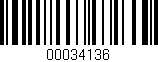 Código de barras (EAN, GTIN, SKU, ISBN): '00034136'