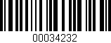 Código de barras (EAN, GTIN, SKU, ISBN): '00034232'
