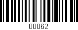 Código de barras (EAN, GTIN, SKU, ISBN): '00062'