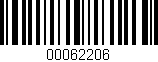Código de barras (EAN, GTIN, SKU, ISBN): '00062206'