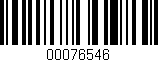 Código de barras (EAN, GTIN, SKU, ISBN): '00076546'