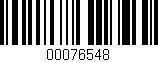 Código de barras (EAN, GTIN, SKU, ISBN): '00076548'