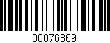 Código de barras (EAN, GTIN, SKU, ISBN): '00076869'