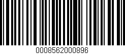 Código de barras (EAN, GTIN, SKU, ISBN): '0008562000896'