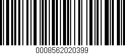 Código de barras (EAN, GTIN, SKU, ISBN): '0008562020399'