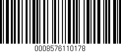 Código de barras (EAN, GTIN, SKU, ISBN): '0008576110178'