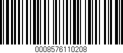 Código de barras (EAN, GTIN, SKU, ISBN): '0008576110208'