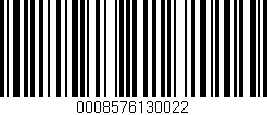Código de barras (EAN, GTIN, SKU, ISBN): '0008576130022'