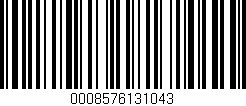 Código de barras (EAN, GTIN, SKU, ISBN): '0008576131043'