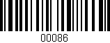 Código de barras (EAN, GTIN, SKU, ISBN): '00086'
