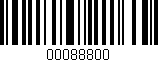Código de barras (EAN, GTIN, SKU, ISBN): '00088800'